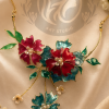 HANDMADE RESIN FLORAL NECKLACE FOR WOMAN